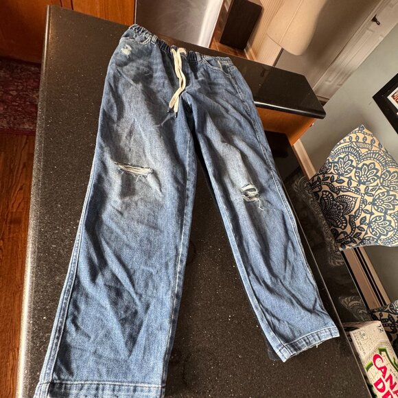 Aerie Women's drawstring jeans - never worn - Picture 3 of 7